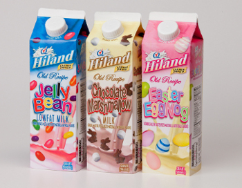 Hiland Dairy Easter milks