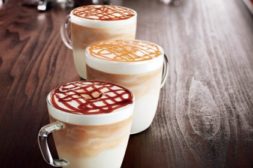Starbucks trio of lattes