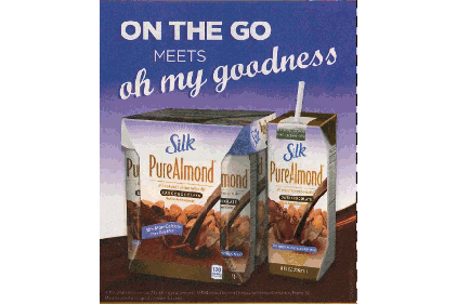 Silk pure almond milk feature