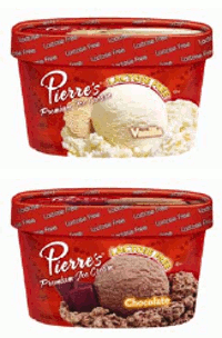 Pierre's lactose-free ice cream