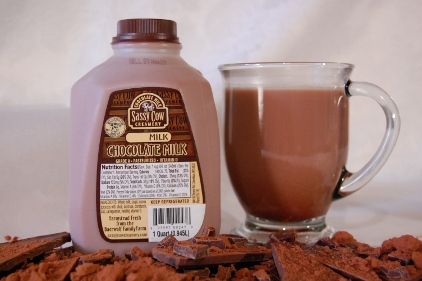 Sassy Cow low-fat chocolate milk