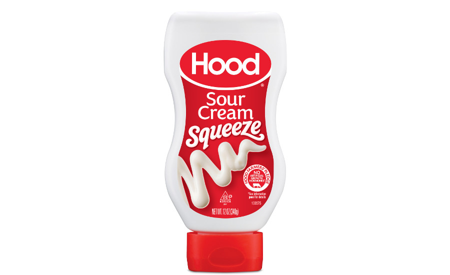 Hood sour cream in squeeze bottle