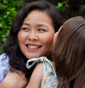 Esther Hallam, founder and CEO of Nara Organics and daughter.