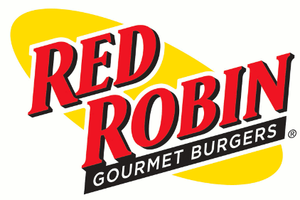 Red Robin logo feature size