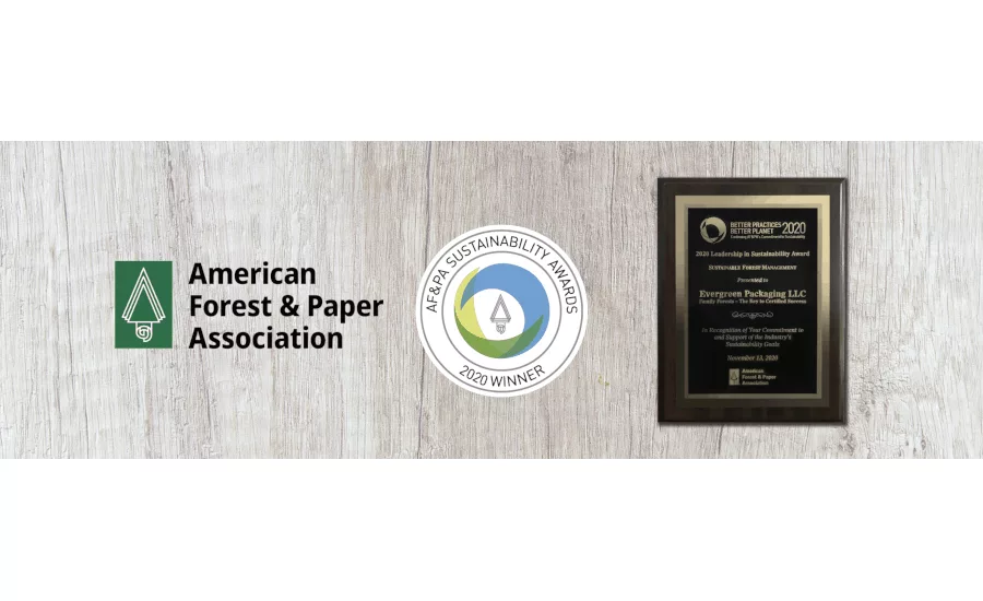 Evergreen Packaging sustainability award