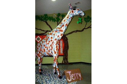Evergreen contest - giraffe milk carton - feature