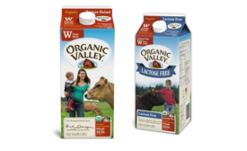 Organic Valley milk cartons show dairy farmers