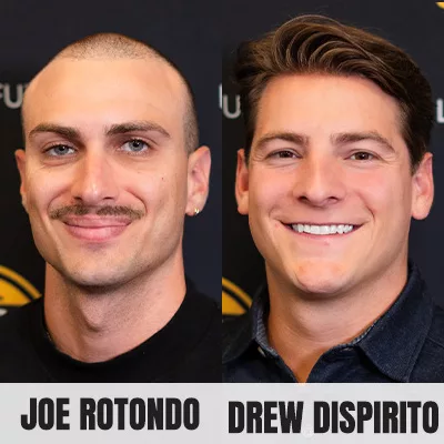 Joe Rotondo and Drew Dispirito headshots with names