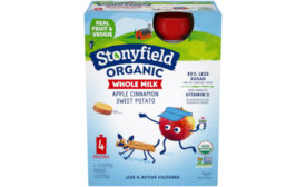 Stonyfield Organic introduces new yogurt pouch flavors