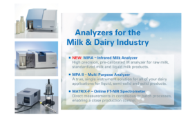 Analyzers for the Milk and Dairy Industry from Bruker