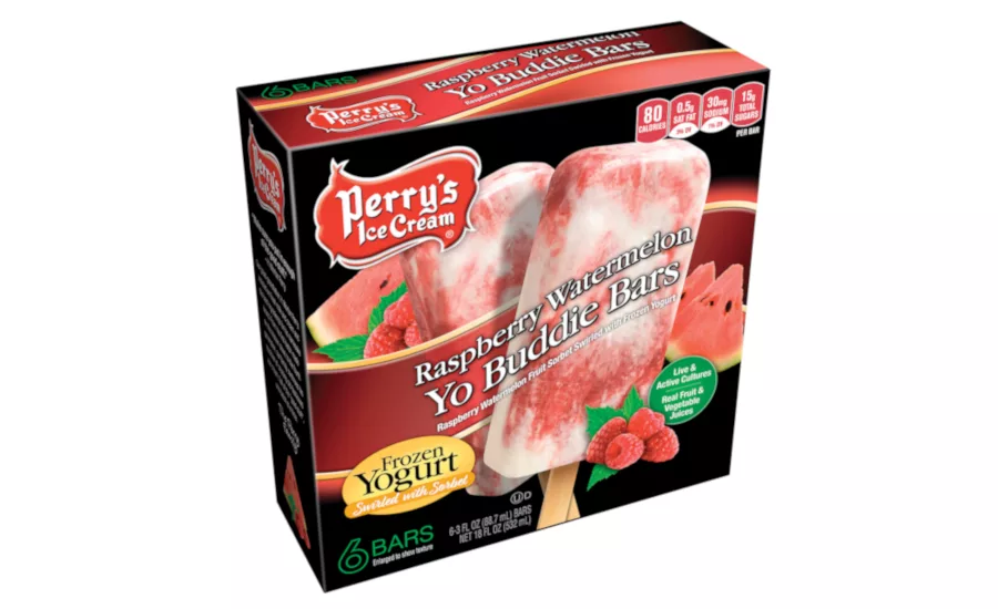 Perrys frozen yogurt swirled with sorbet