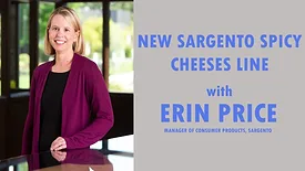 Feature image with Erin Price, General Manager of Consumer Products for Sargento on the left, text of the title on the right.